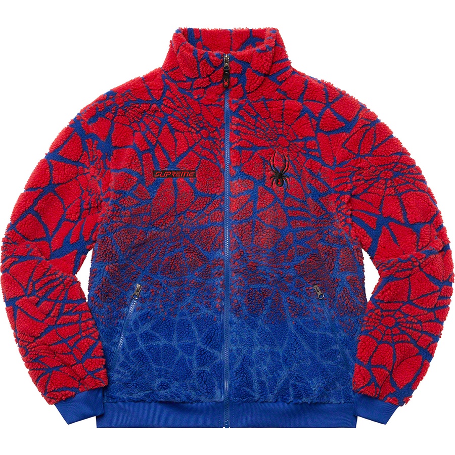 Supreme Supreme Spyder Web Polar Fleece Jacket (FW22) - Royal - $248