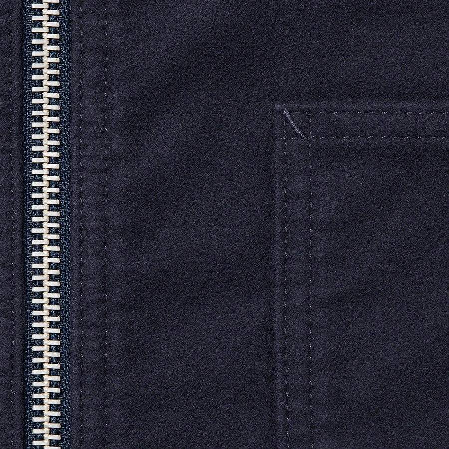 Supreme Moleskin Work Jacket (FW22) - Navy - $198