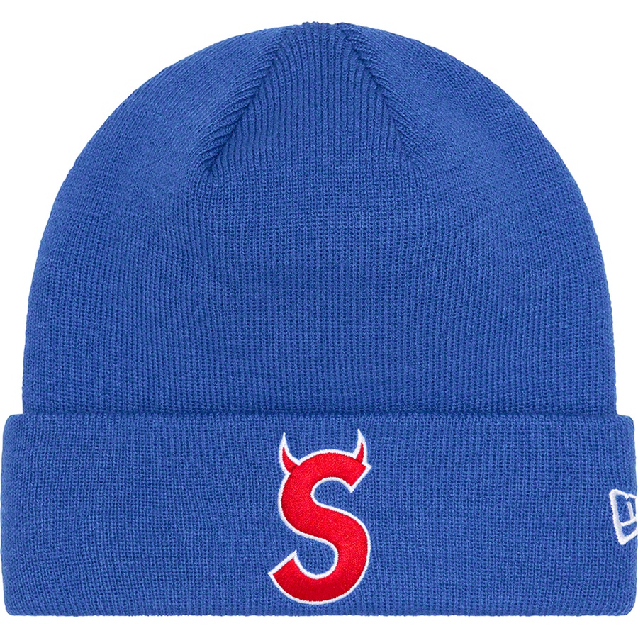 Supreme New Era S Logo Beanie (FW22) - Royal - $40