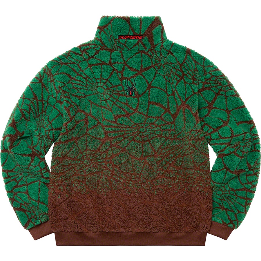 Supreme Supreme Spyder Web Polar Fleece Jacket (FW22) - Brown - $248