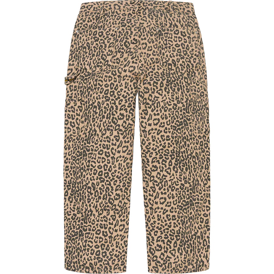 Supreme Moleskin Double Knee Painter Pant (FW22) - Leopard - $188