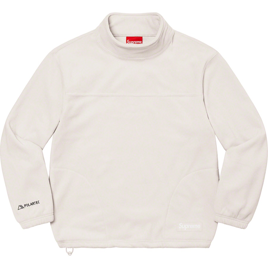 Supreme Polartec Mock Neck Pullover (FW22) - Stone - $138