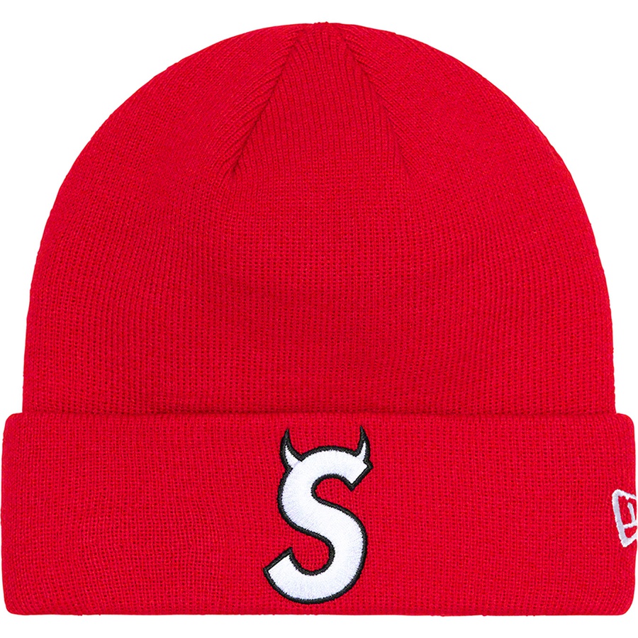 Supreme New Era S Logo Beanie (FW22) - Red - $40