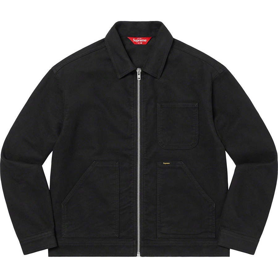 Supreme Moleskin Work Jacket (FW22) - Black - $198