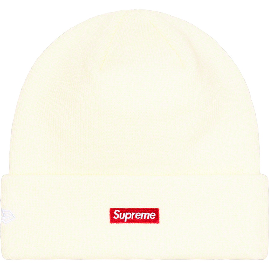 Supreme New Era S Logo Beanie (FW22) - Natural - $40
