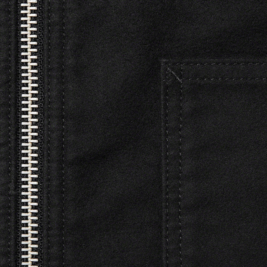 Supreme Moleskin Work Jacket (FW22) - Black - $198