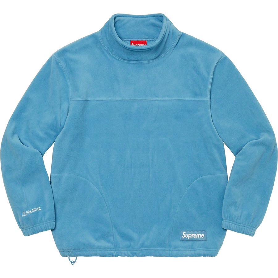 Supreme Polartec Mock Neck Pullover (FW22) - Dusty Teal - $138