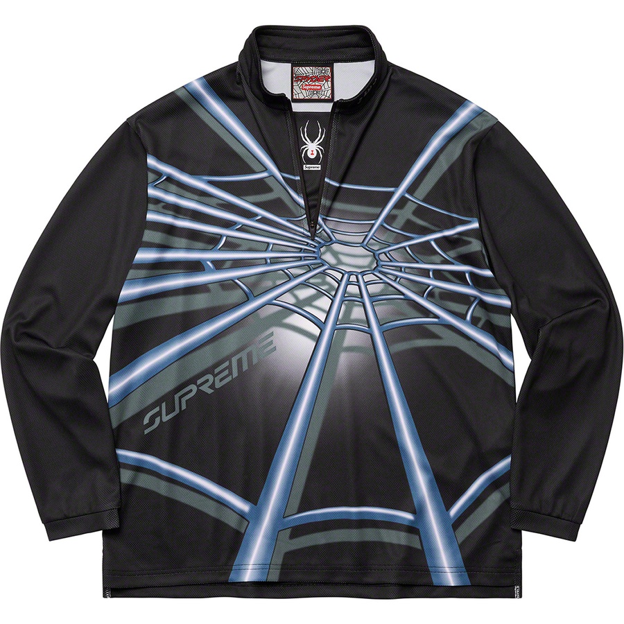 Supreme Supreme Spyder Web Half Zip Pullover (FW22) - Black - $128