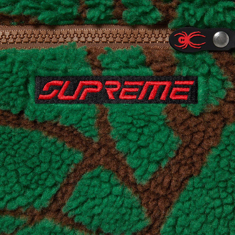 Supreme Supreme Spyder Web Polar Fleece Pant (FW22) - Brown - $198