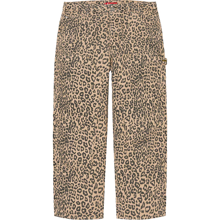 Supreme Moleskin Double Knee Painter Pant (FW22) - Leopard - $188