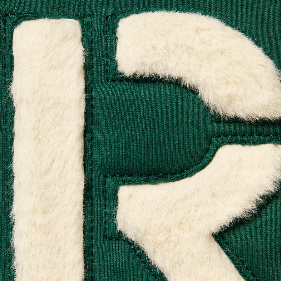 Supreme Faux Fur Lined Zip Up Hooded Sweatshirt (FW22) - Dark Green - $198