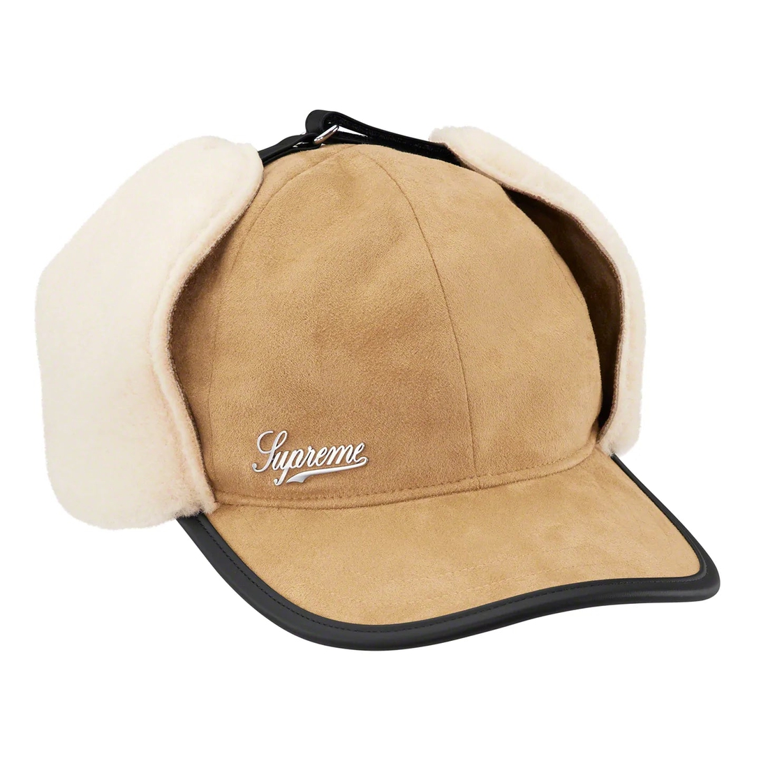 Supreme Shearling Earflap 6 Panel (FW22) - Tan - $68