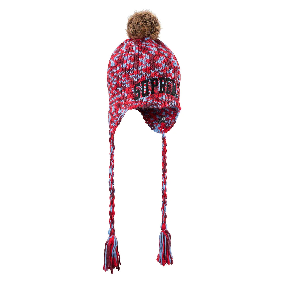 Supreme New Era Toboggan Beanie (FW22) - Red - $48
