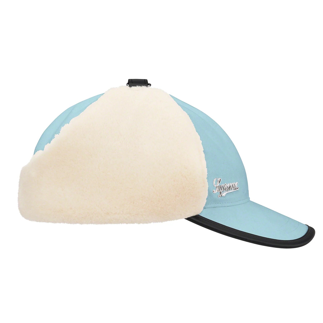 Supreme Shearling Earflap 6 Panel (FW22) - Light Blue - $68