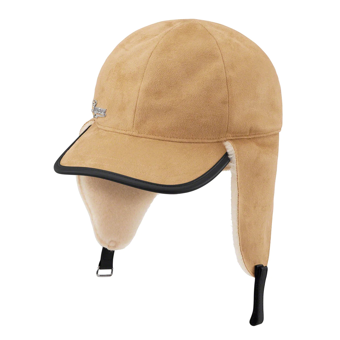 Supreme Shearling Earflap 6 Panel (FW22) - Tan - $68