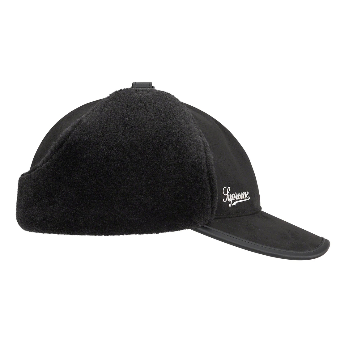 Supreme Shearling Earflap 6 Panel (FW22) - Black - $68
