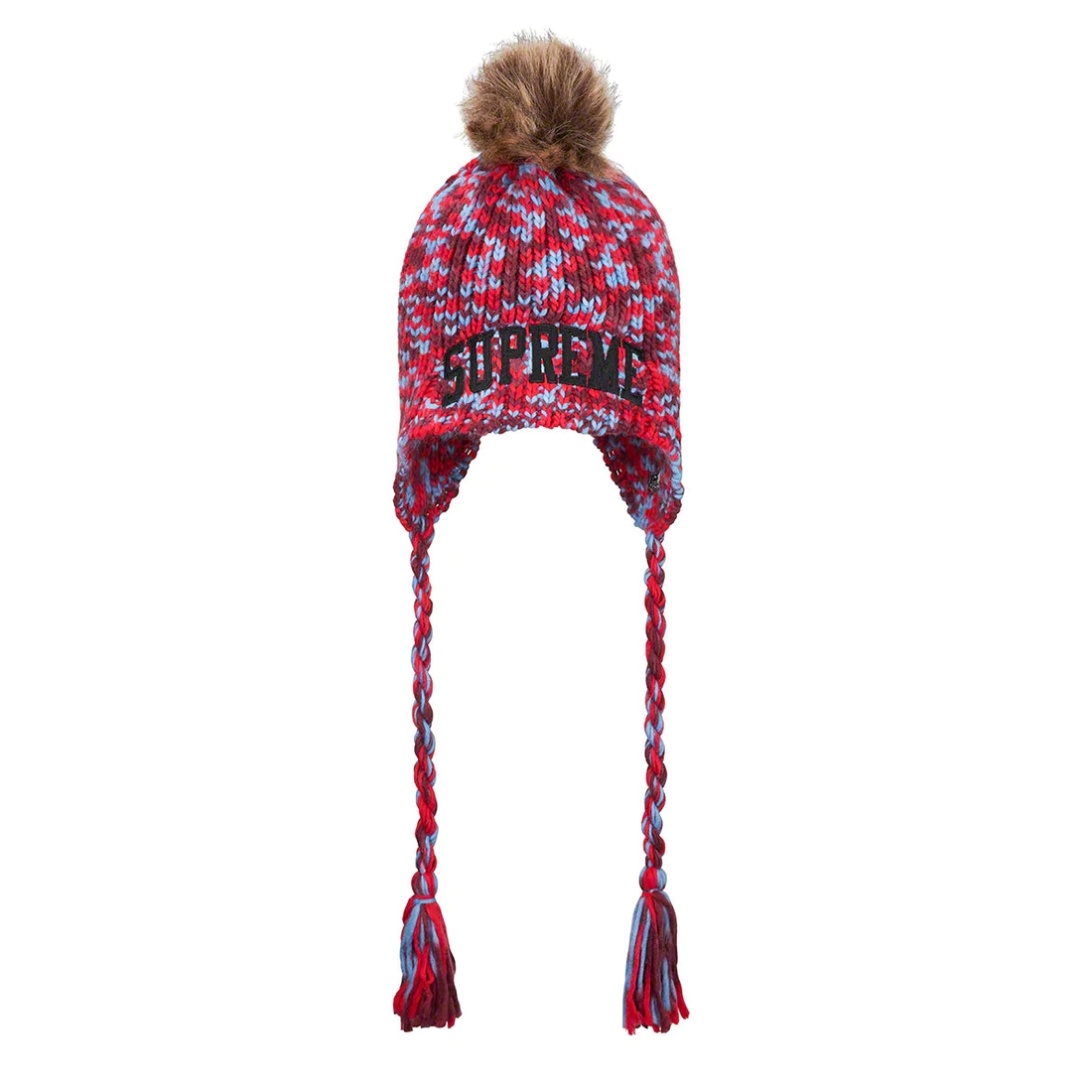 Supreme New Era Toboggan Beanie (FW22) - Red - $48