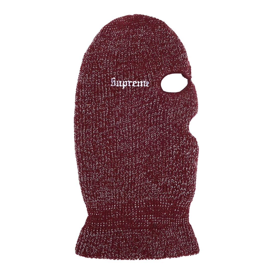 Supreme Lurex Balaclava (FW22) - Burgundy - $44