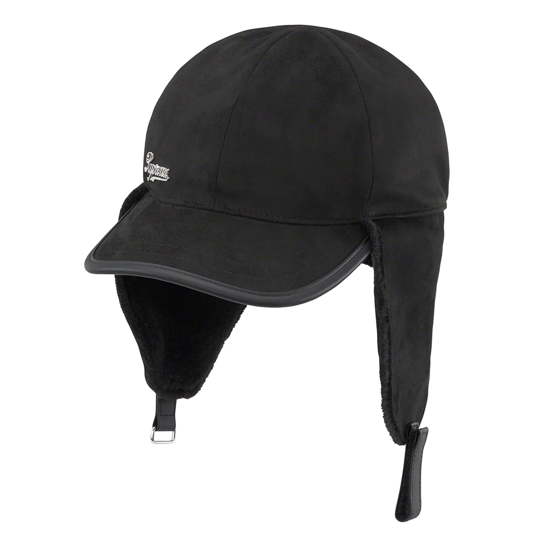 Supreme Shearling Earflap 6 Panel (FW22) - Black - $68
