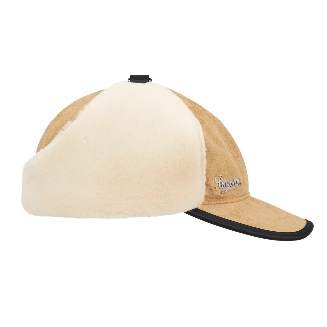 Supreme Shearling Earflap 6 Panel (FW22) - Tan - $68