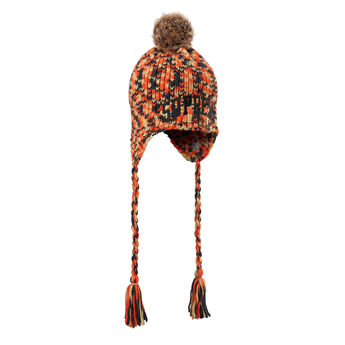 Supreme New Era Toboggan Beanie (FW22) - Orange - $48