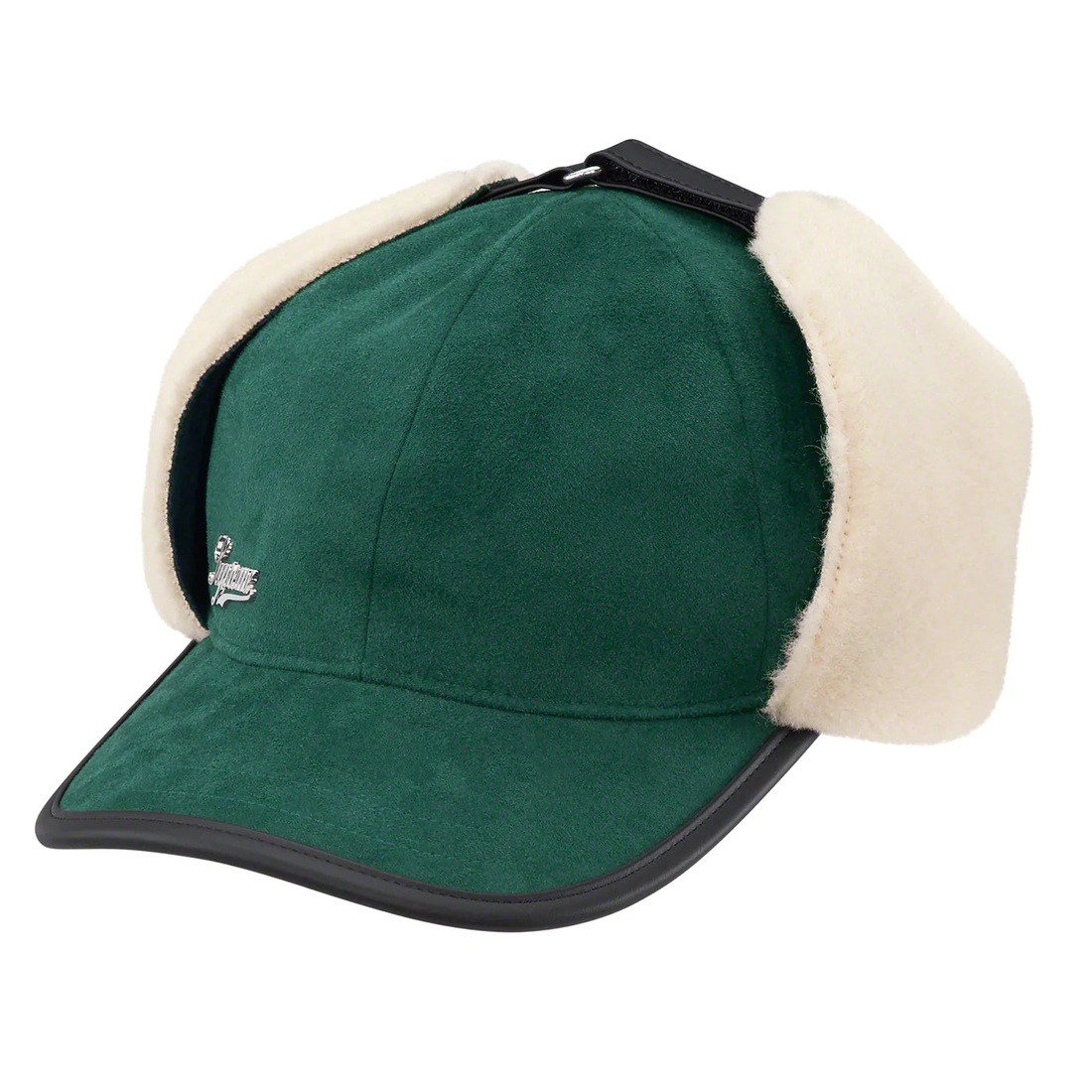 Supreme Shearling Earflap 6 Panel (FW22) - Dark Green - $68
