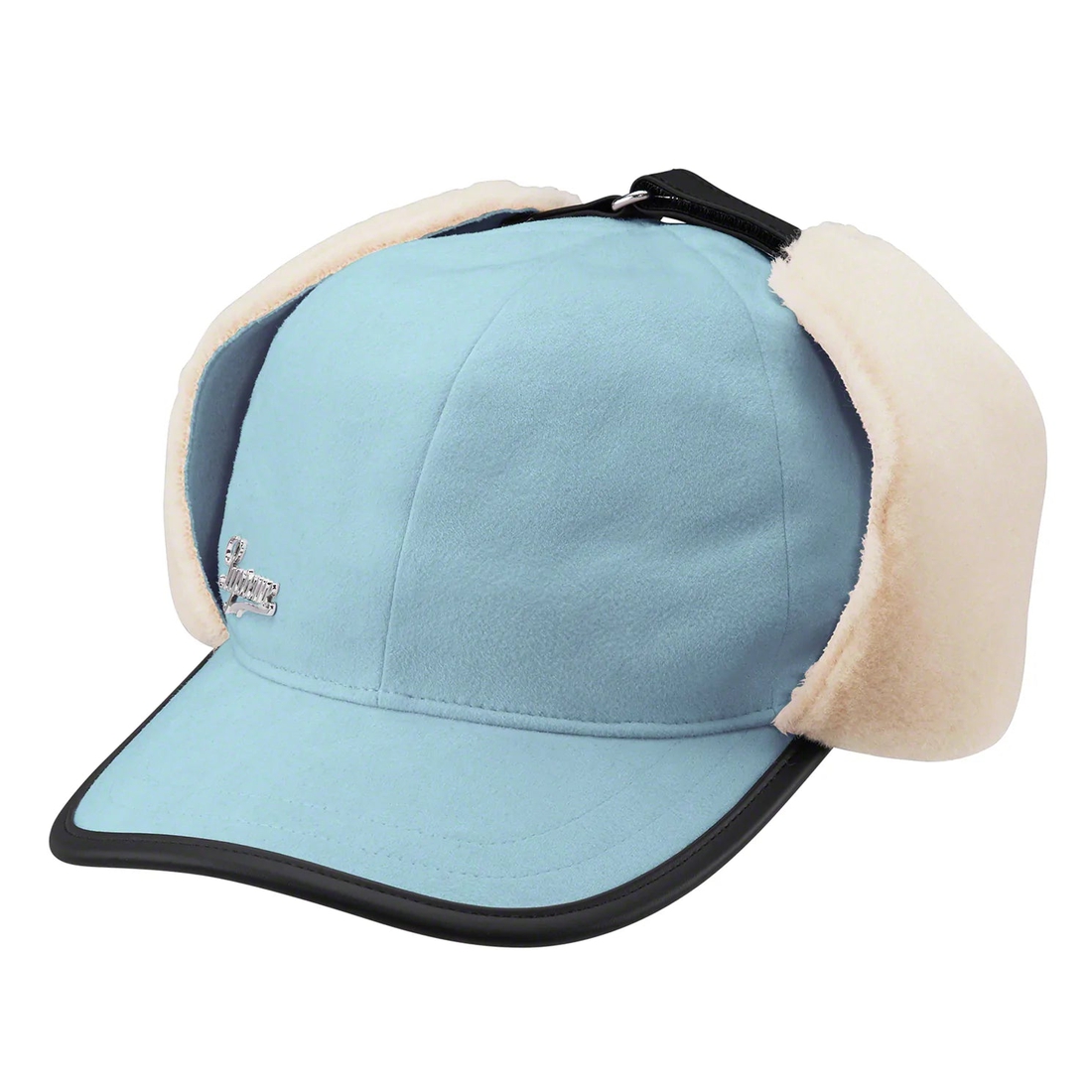 Supreme Shearling Earflap 6 Panel (FW22) - Light Blue - $68