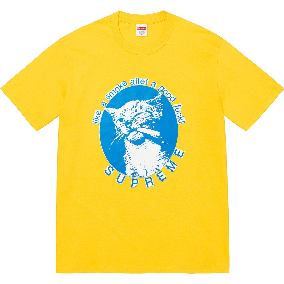 Supreme Smoke Tee (SS23) - Yellow - $40