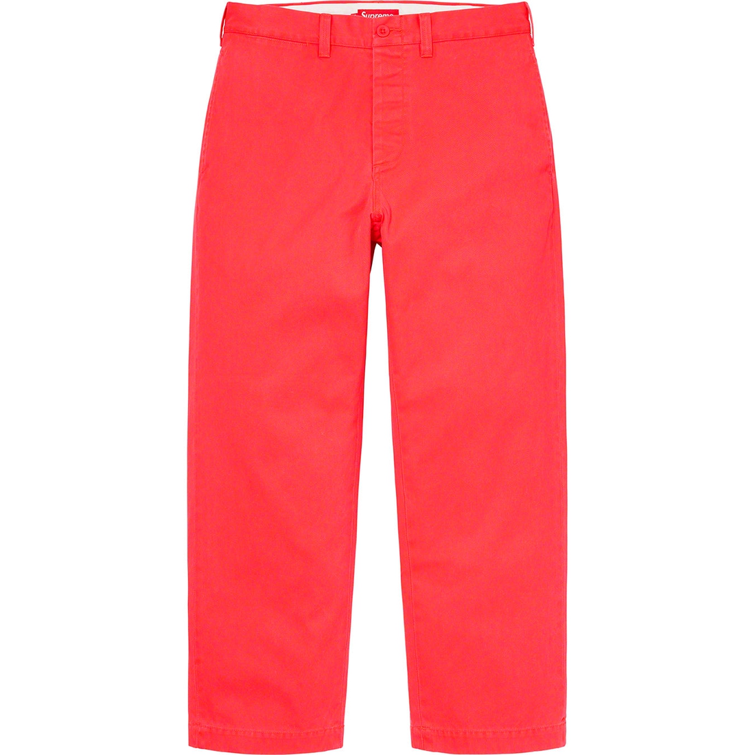 Supreme Chino Pant (SS23) - Neon Red - $148