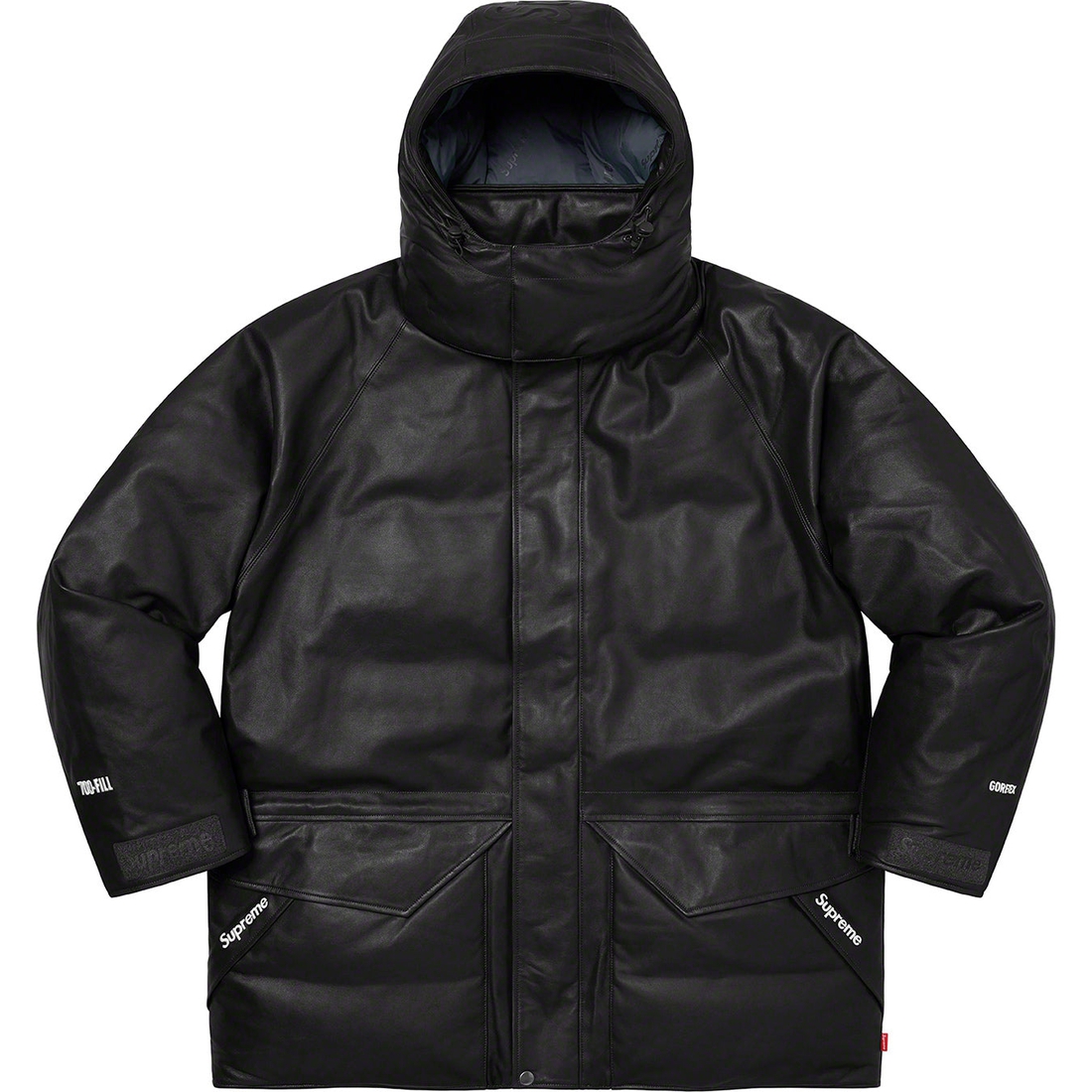 Supreme GORE-TEX Leather 700-Fill Down Parka (SS23) - Black - $1198