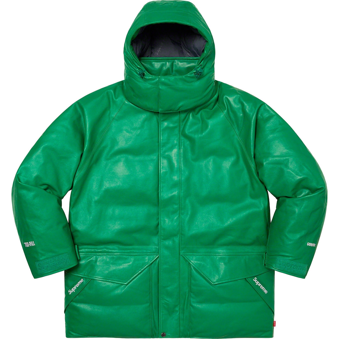 Supreme GORE-TEX Leather 700-Fill Down Parka (SS23) - Green - $1198