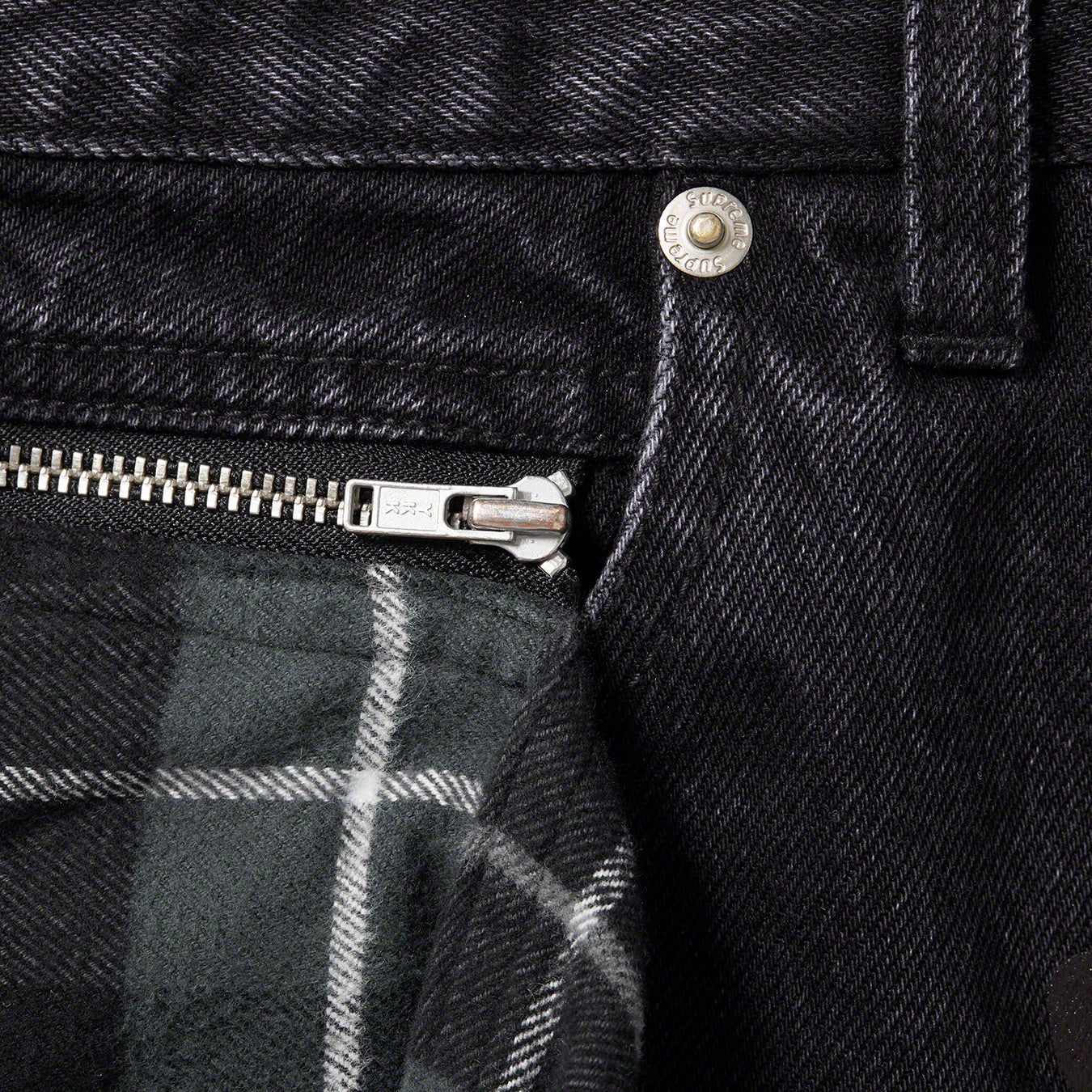 Supreme Supreme UNDERCOVER Layered Jean (SS23) - Washed Black - $228