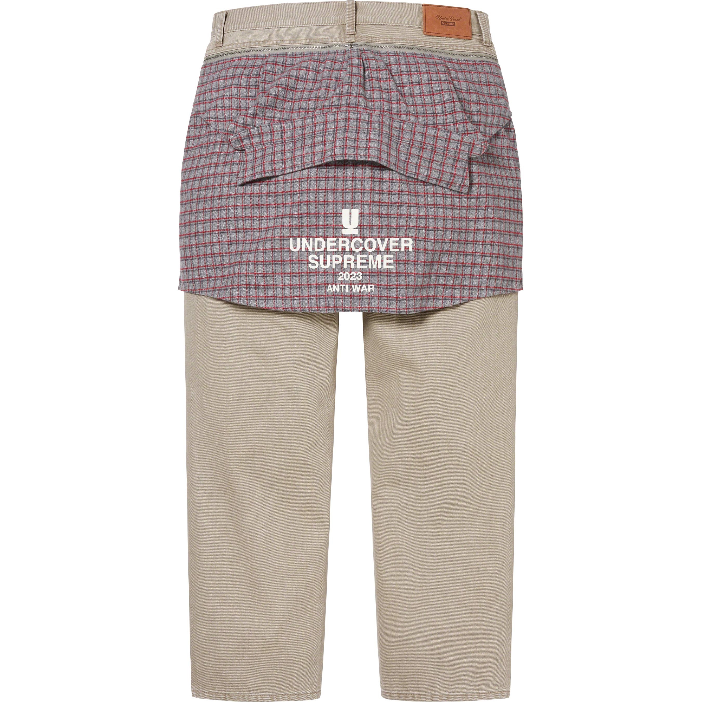 Supreme Supreme UNDERCOVER Layered Jean (SS23) - Washed Grey - $228