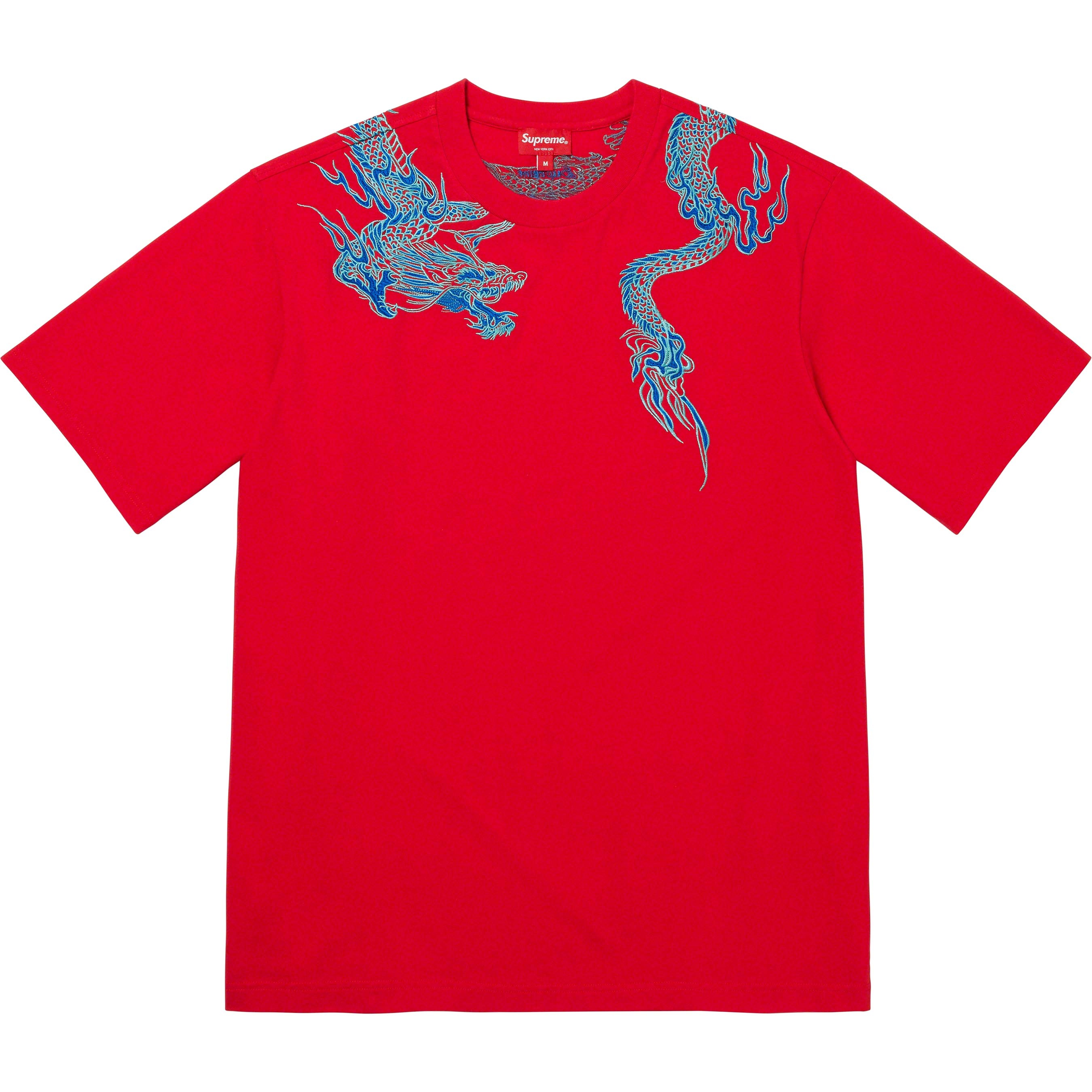 Supreme Dragon Wrap S S Top (SS23) - Red - $88