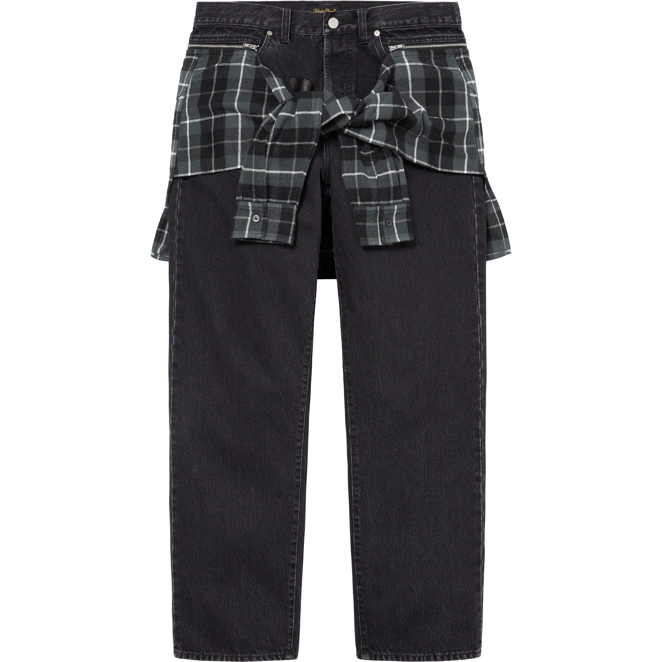Supreme Supreme UNDERCOVER Layered Jean (SS23) - Washed Black - $228