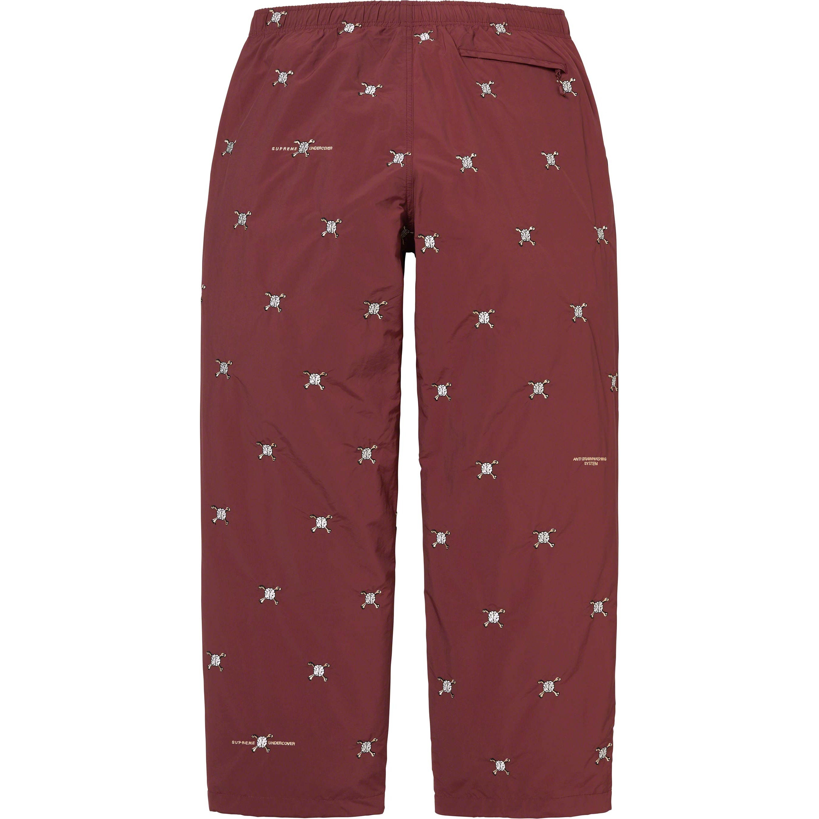 Supreme Supreme UNDERCOVER Track Pant (SS23) - Burgundy - $178