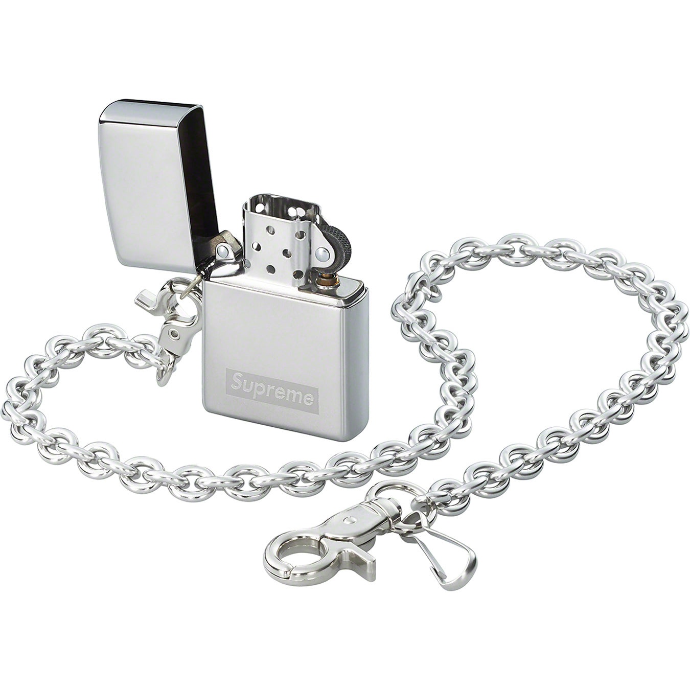 Supreme Chain Zippo (SS23) - Silver - $72