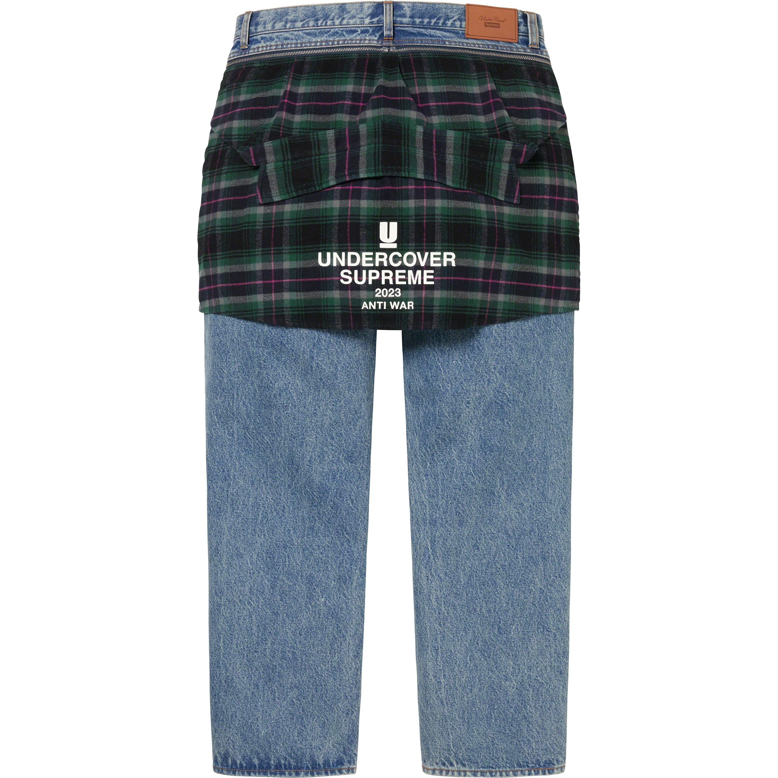 Supreme Supreme UNDERCOVER Layered Jean (SS23) - Washed Indigo - $228