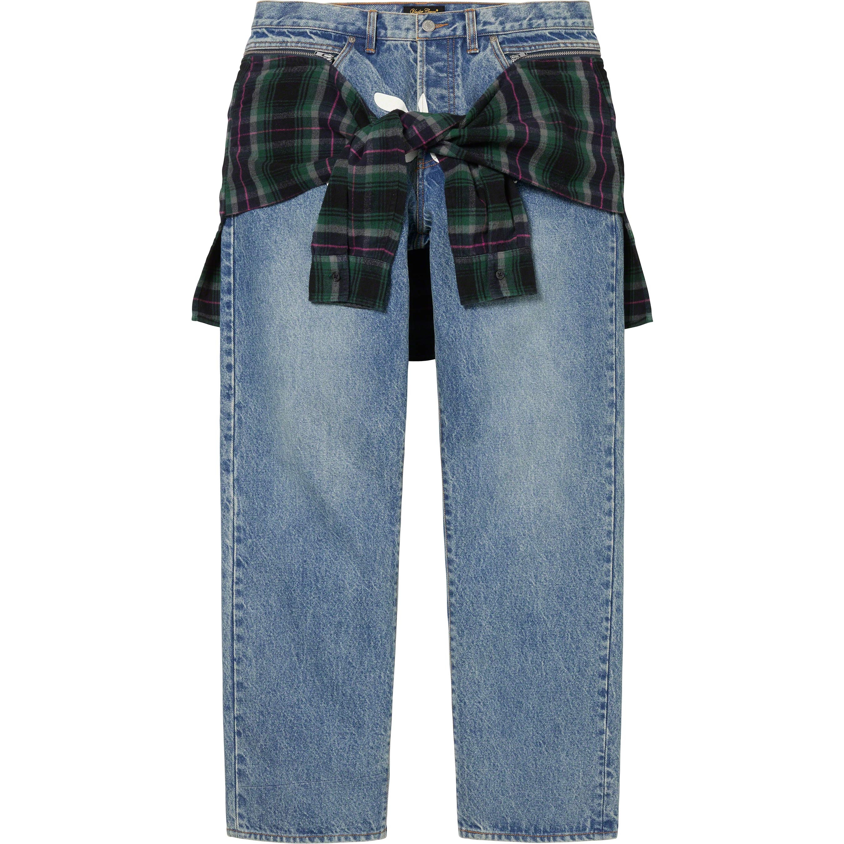 Supreme Supreme UNDERCOVER Layered Jean (SS23) - Washed Indigo - $228