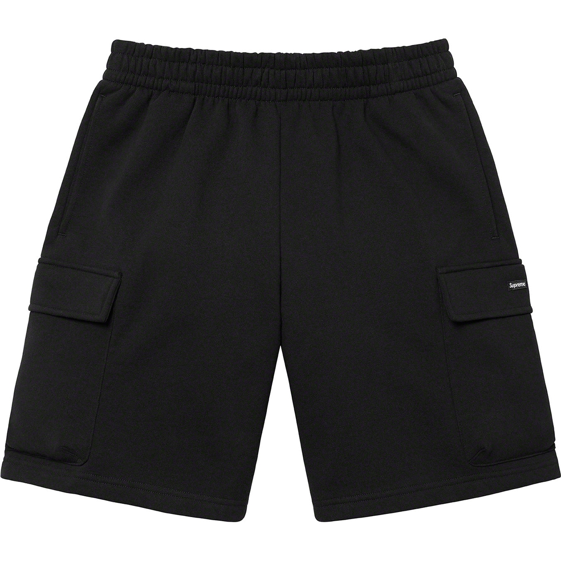 Supreme Small Box Baggy Cargo Sweatshort (SS23) - Black - $128
