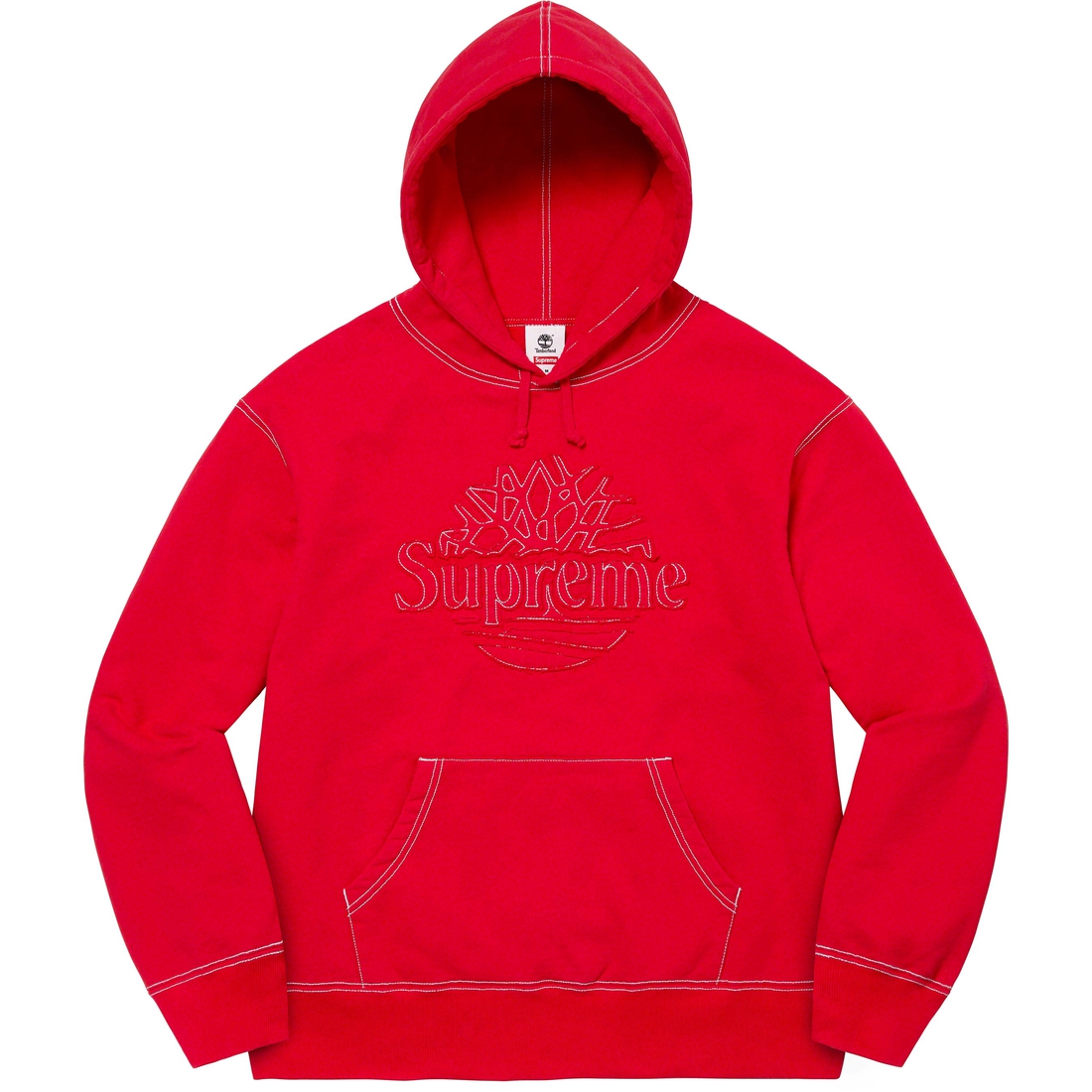 Supreme Supreme Timberland Hooded Sweatshirt (SS23) - Red - $158