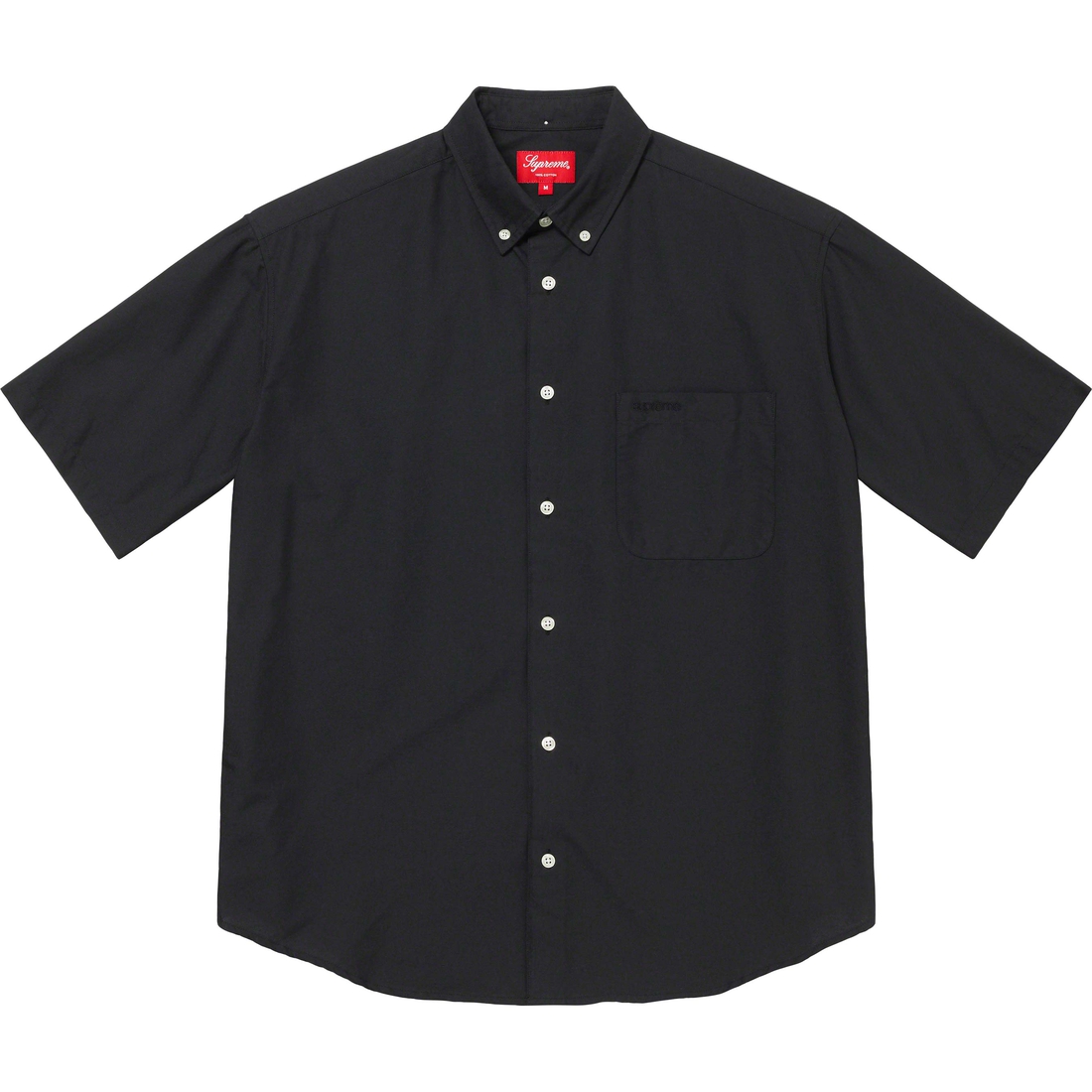 Supreme Loose Fit S S Oxford Shirt (SS23) - Black - $128