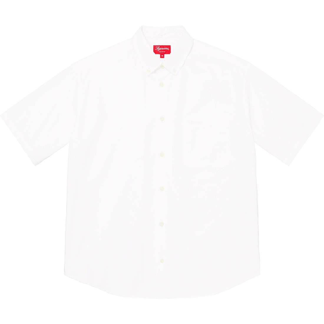 Supreme Loose Fit S S Oxford Shirt (SS23) - White - $128