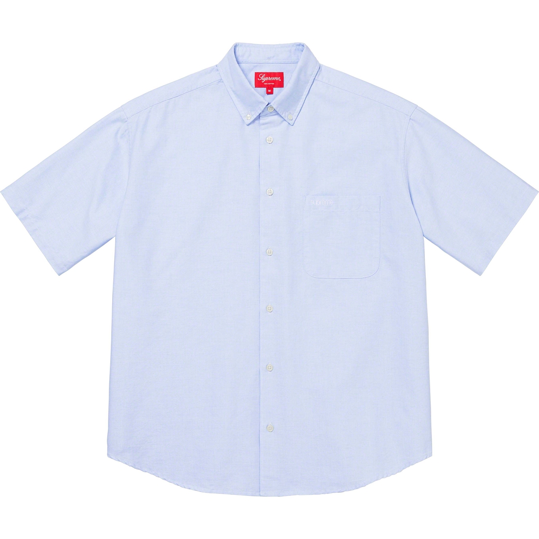 Supreme Loose Fit S S Oxford Shirt (SS23) - Light Blue - $128