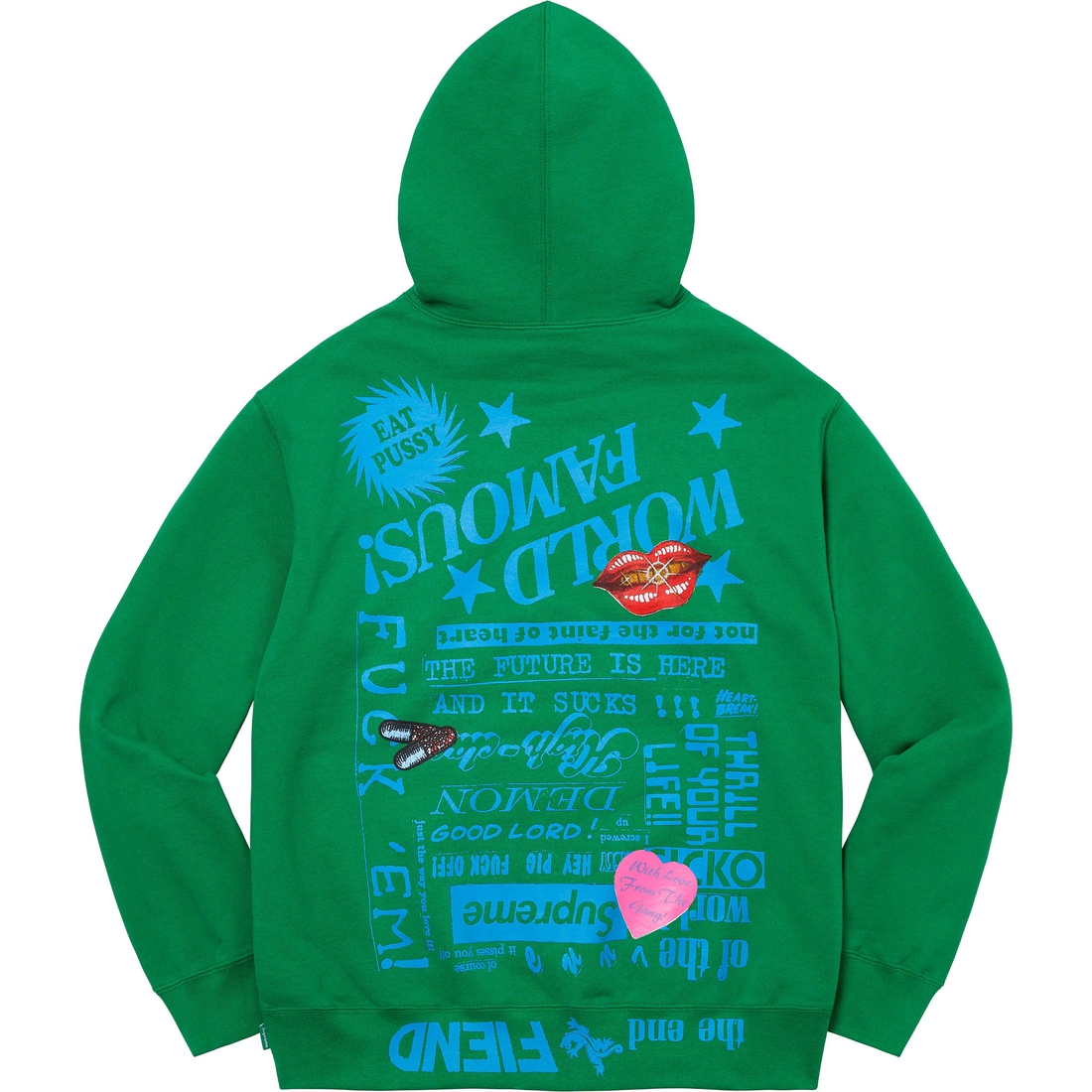 Supreme Fiend Hooded Sweatshirt (SS23) - Green - $168