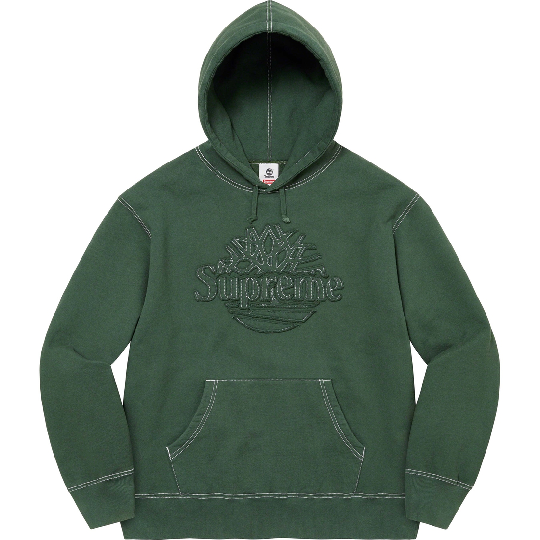Supreme Supreme Timberland Hooded Sweatshirt (SS23) - Dark Green - $158