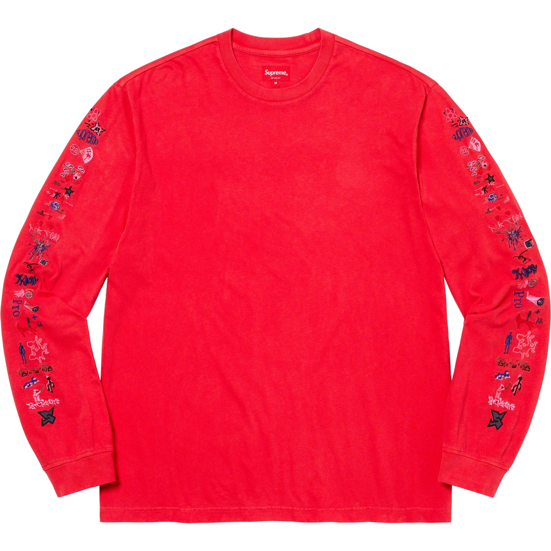 Supreme AOI Icons L S Top (SS23) - Washed Red - $98