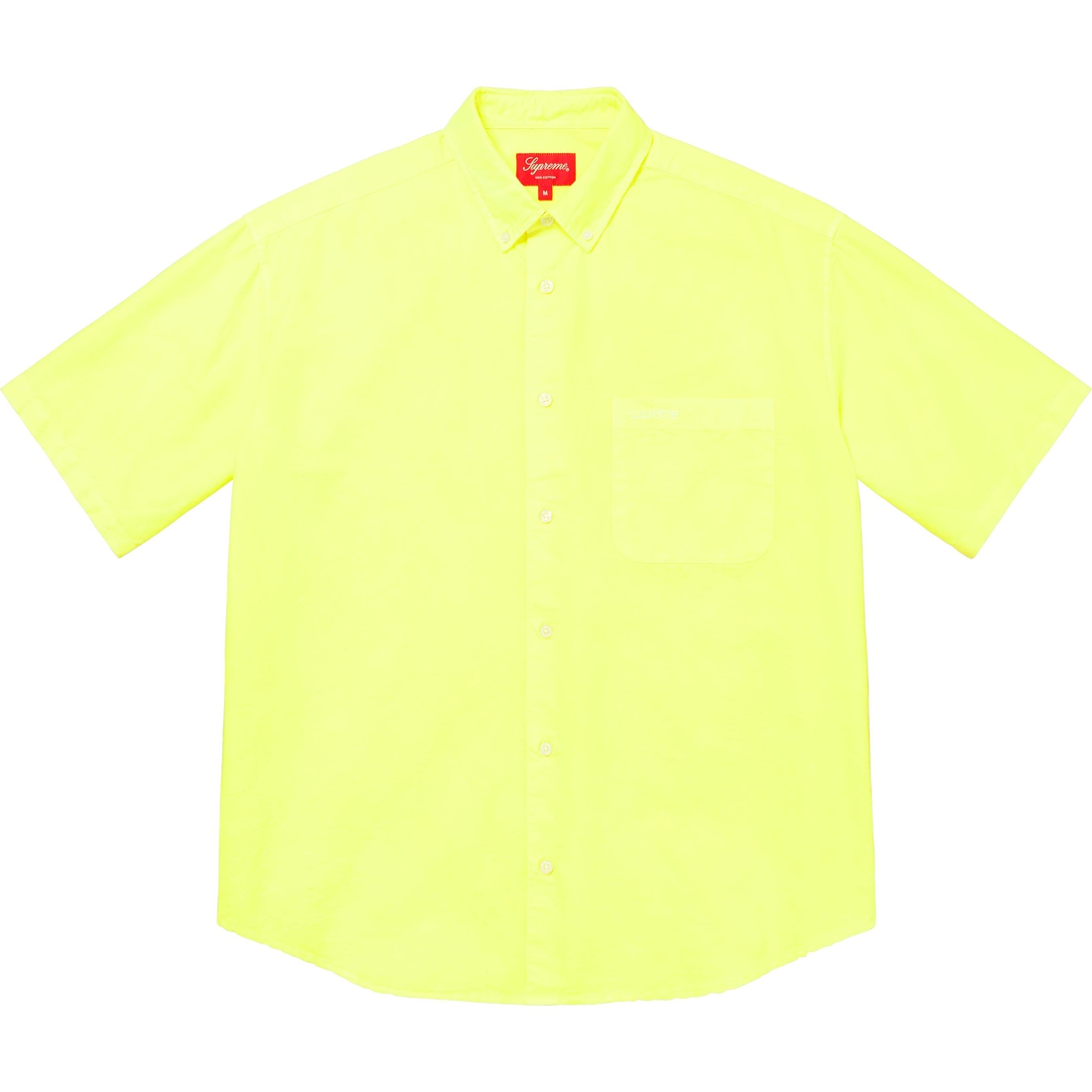 Supreme Loose Fit S S Oxford Shirt (SS23) - Bright Green - $128