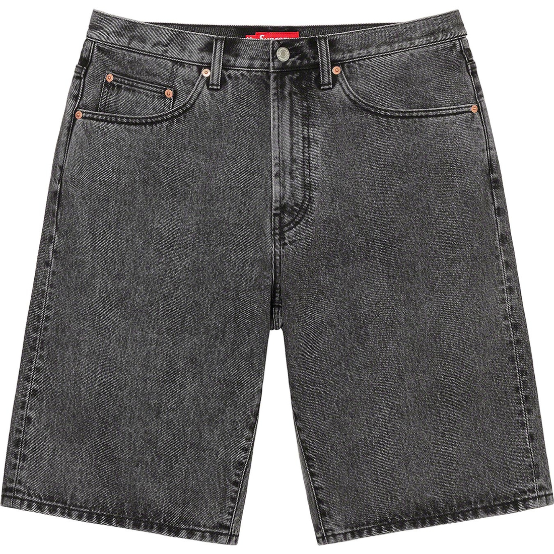 Supreme Baggy Denim Short (SS23) - Washed Black - $138