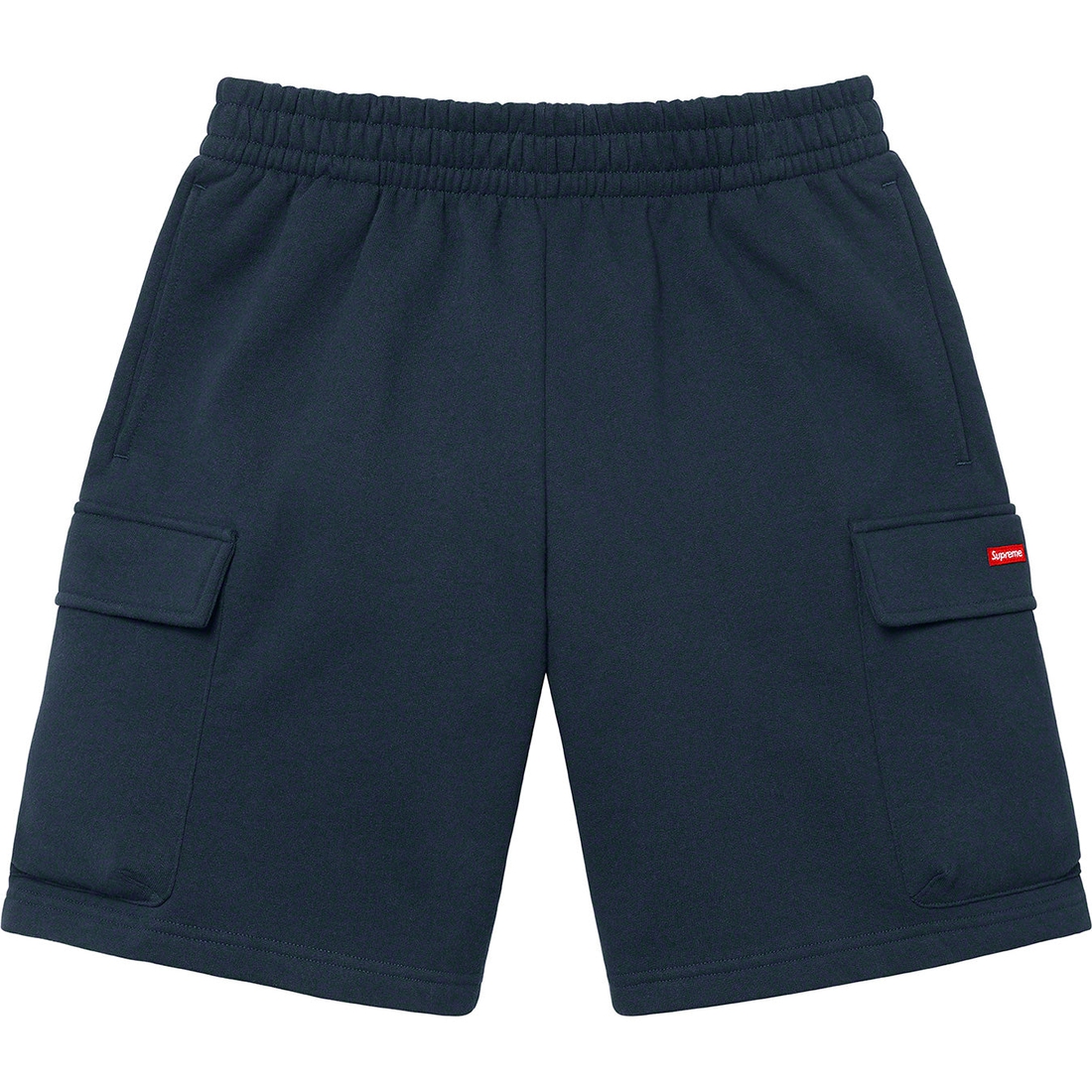 Supreme Small Box Baggy Cargo Sweatshort (SS23) - Navy - $128